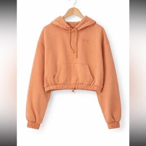 Snipes Cozy NEW Apricot Cropped Hoodie for Women size L